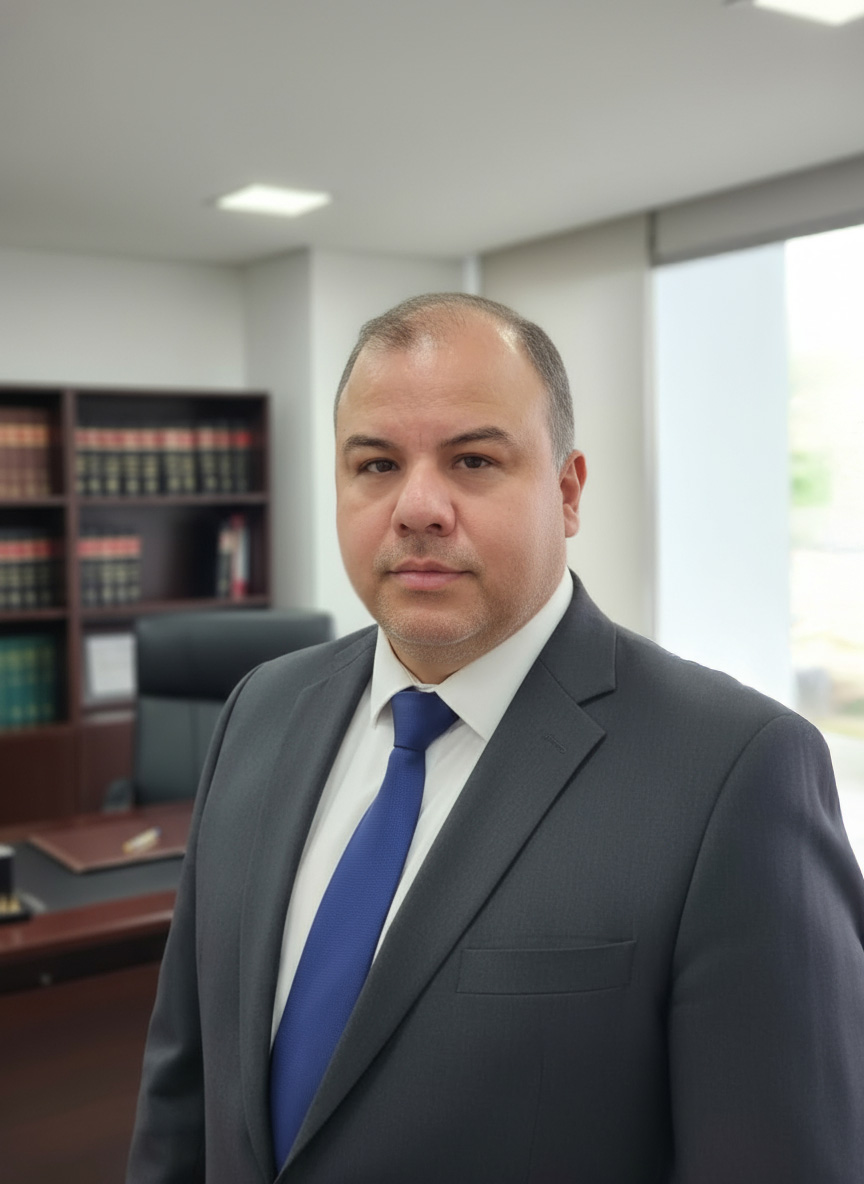 Pablo Farias – retrato frontal en estudio jurídico